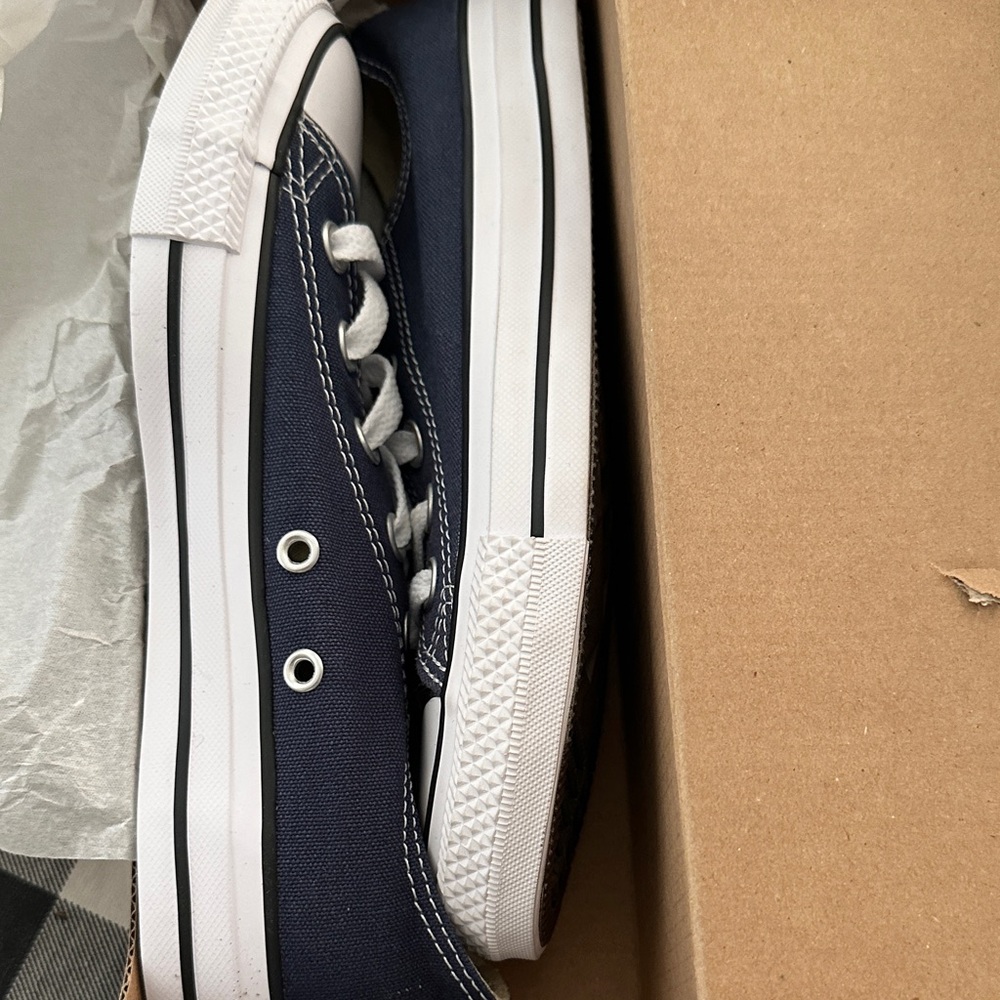 Converse All Star Navy and White Canvas Sneakers